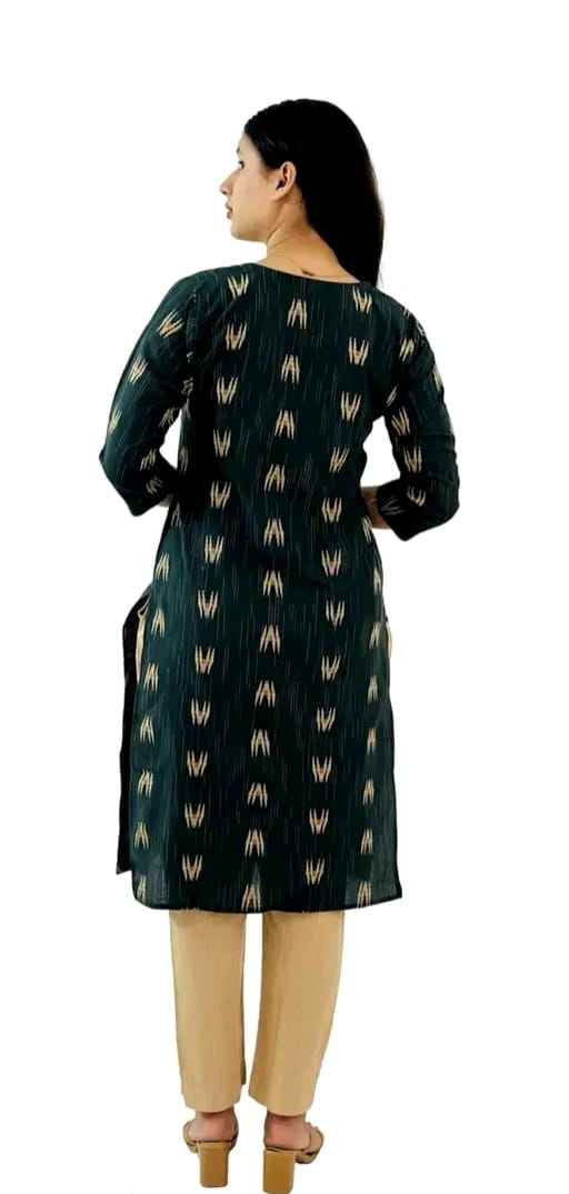 Women's Kurti with Pant and Dupatta Set - Traditional Indian Ethnic Wear (3-Piece)
