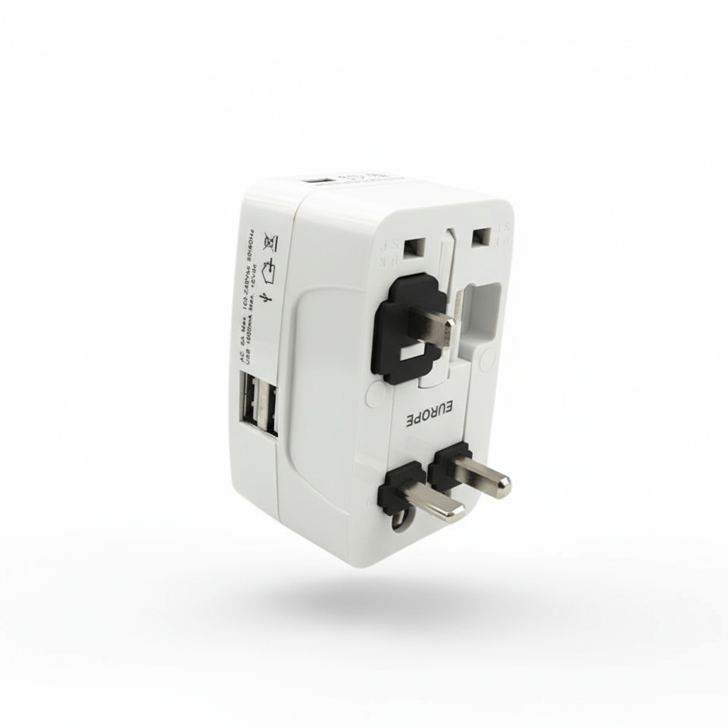 Universal Travel Adapter - All-in-One International Power Plug (AU/UK/US/EU)