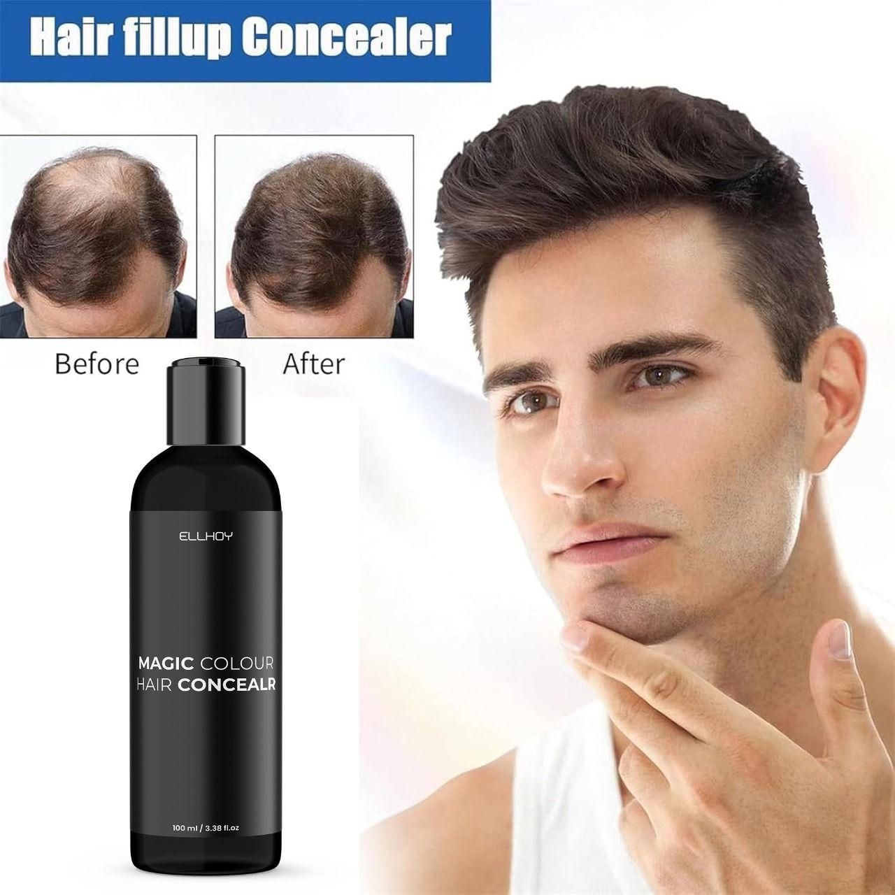ELLHOY Magic Colour Hair Concealer Spray for Women & Men (100ml, Pack of 2) | Instant Root Touch-Up Spray | Covers Gray Hair Instantly