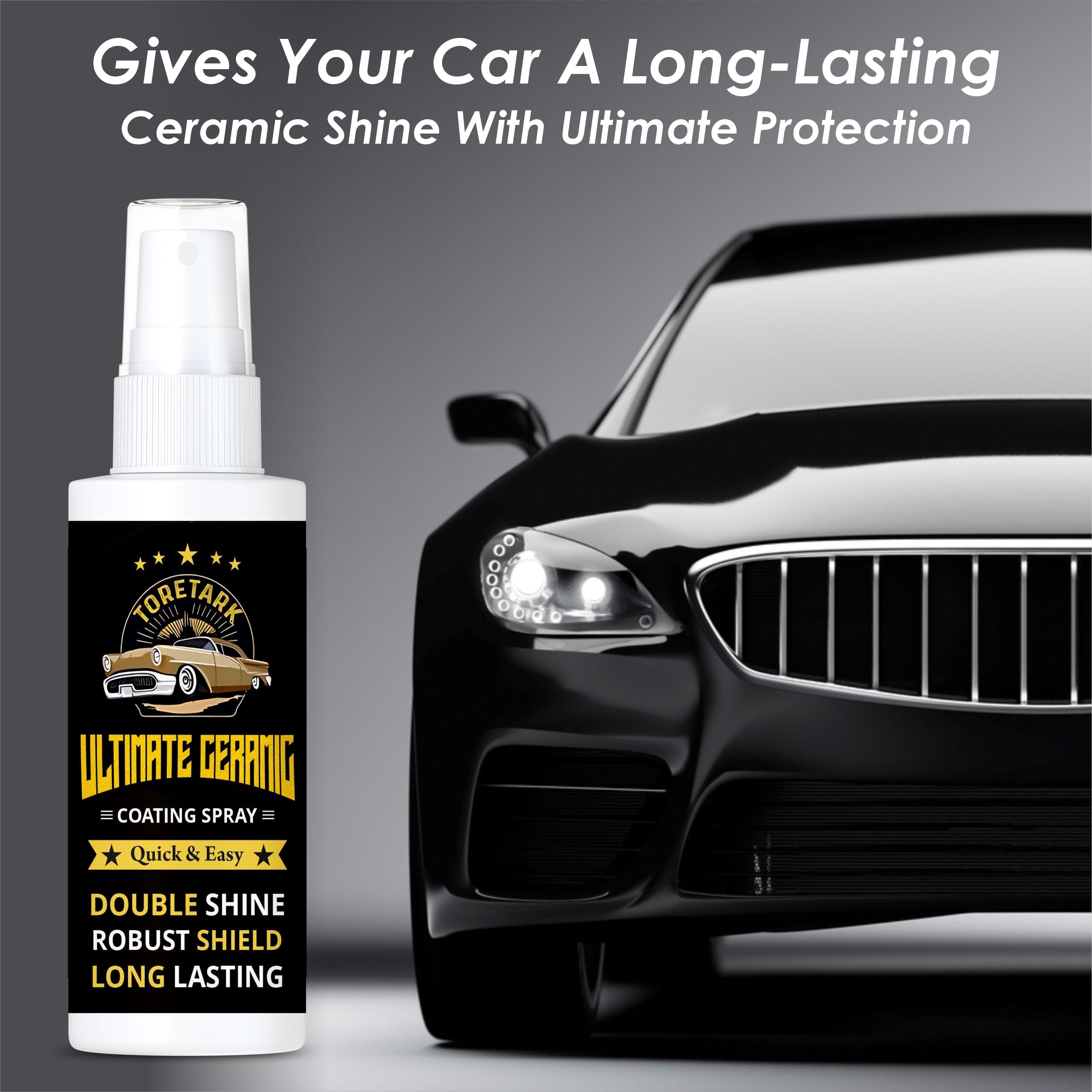 Ultimate Ceramic Coating Spray (Pack of 2) – Nano Car Paint Protection & Shine | Long Lasting Waterproof Car Wax