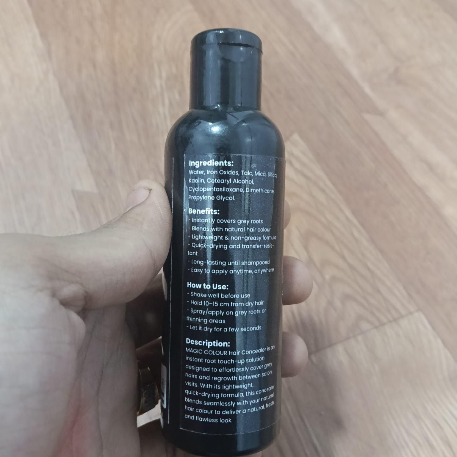ELLHOY Magic Colour Hair Concealer Spray for Women & Men (100ml, Pack of 2) | Instant Root Touch-Up Spray | Covers Gray Hair Instantly