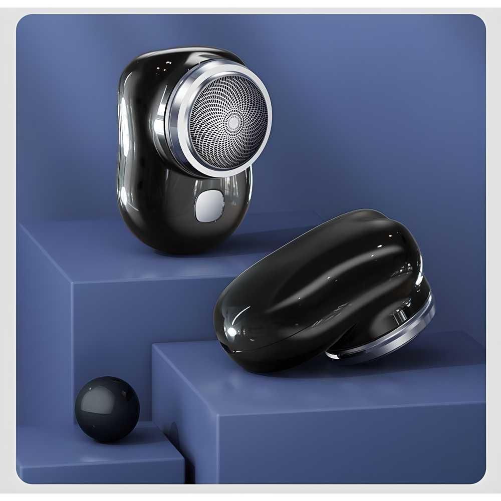 Mini Electric Razor for Men – Rechargeable Shaver, Portable & Compact Steel Body