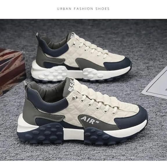 Men’s Korean Style High Top Fashion Casual Shoes | Black Synthetic Lace-Up Boots with PU Sole | Stylish Streetwear Sneakers for Men