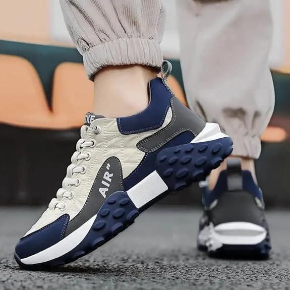 Men’s Korean Style High Top Fashion Casual Shoes | Black Synthetic Lace-Up Boots with PU Sole | Stylish Streetwear Sneakers for Men