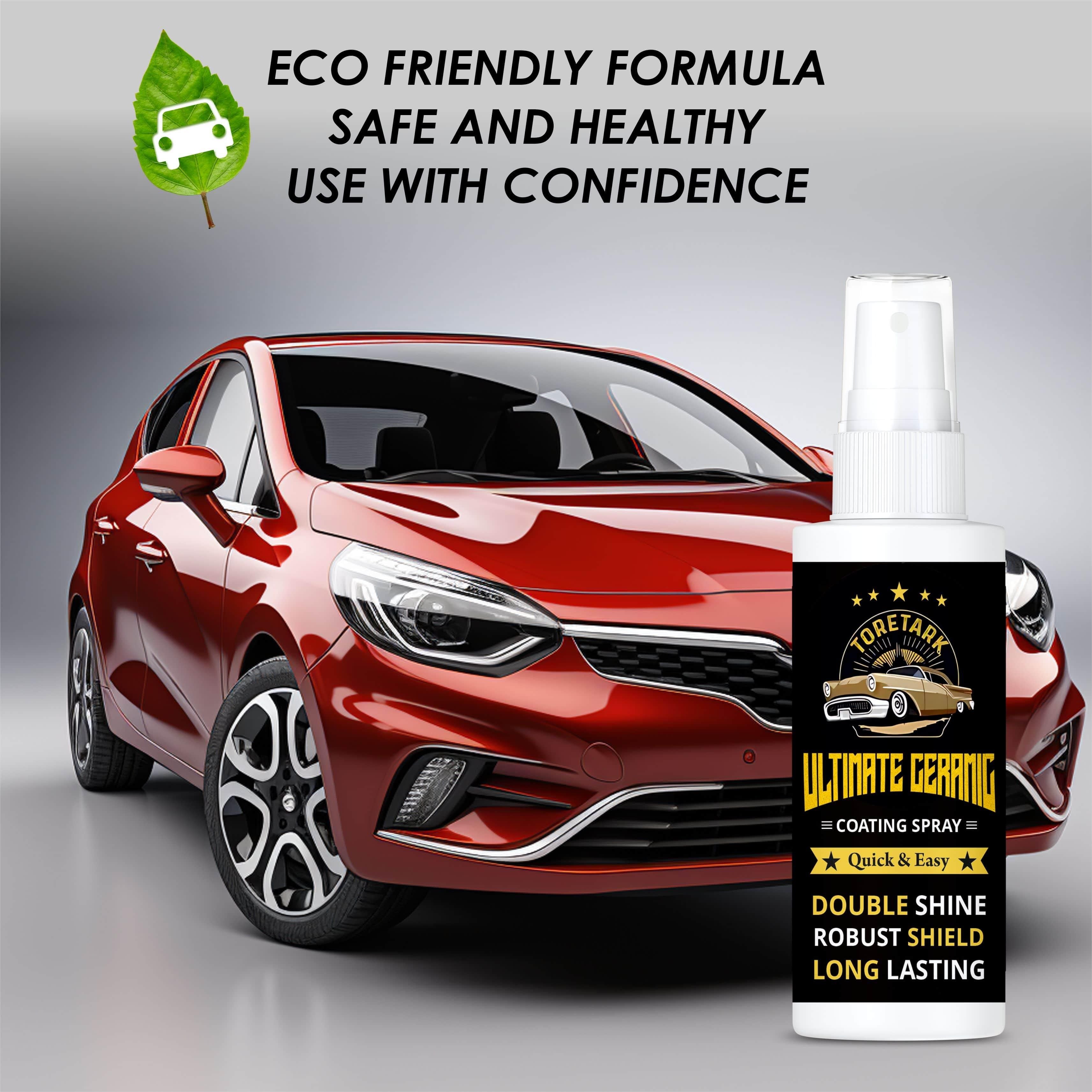 Ultimate Ceramic Coating Spray (Pack of 2) – Nano Car Paint Protection & Shine | Long Lasting Waterproof Car Wax