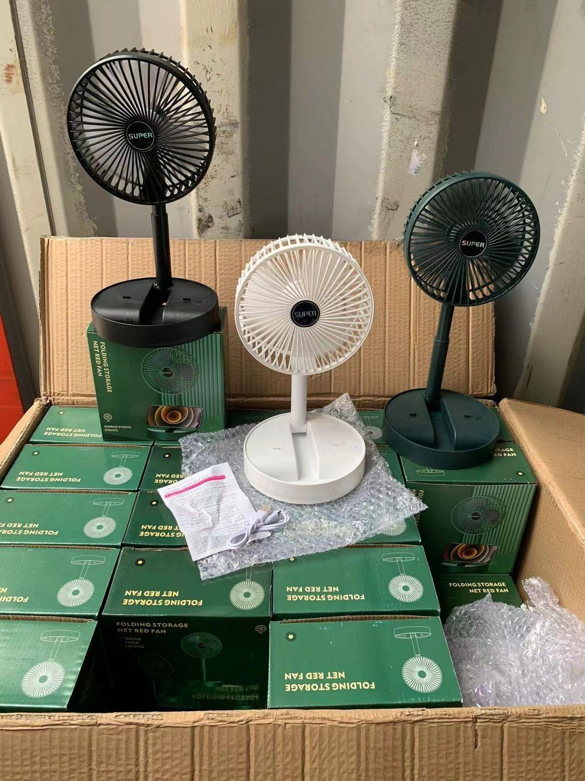 Powerful Rechargeable High Speed Table Desk Fan | Portable & Lightweight Cooling Fan for Home & Office