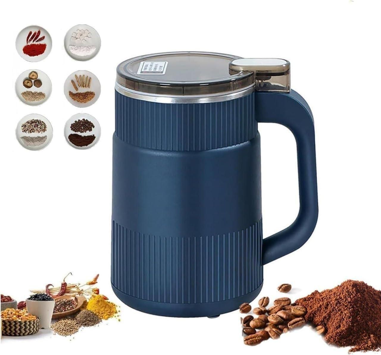 Stainless Steel Herbs & Spices Grinder | Coffee, Nuts & Grain Grinder for Home Use | Durable Manual Grinder (400g, Random Color)