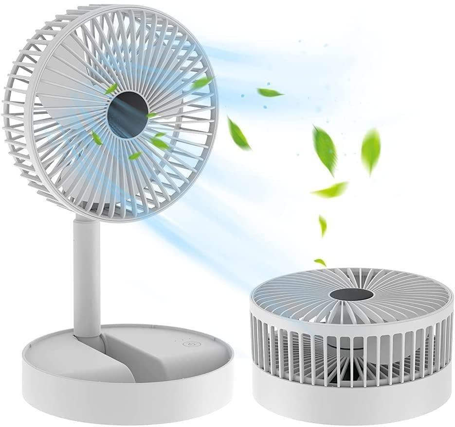 Powerful Rechargeable High Speed Table Desk Fan | Portable & Lightweight Cooling Fan for Home & Office