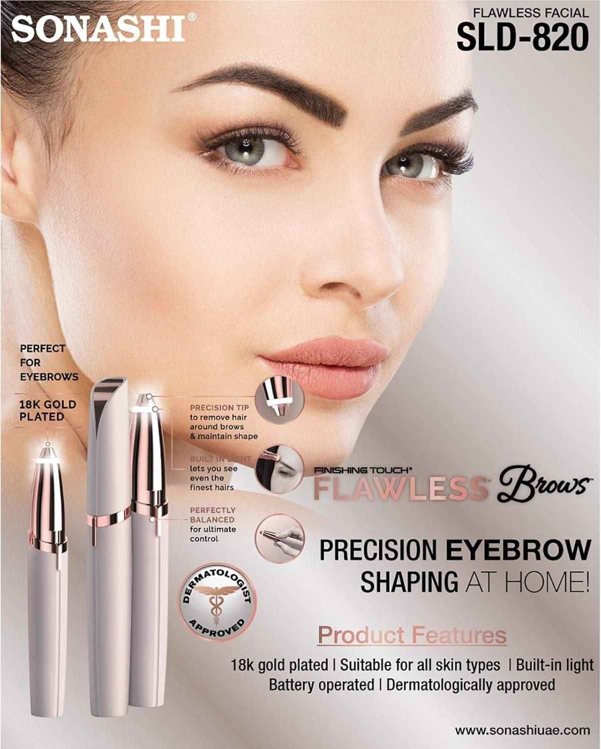 Flawless Eyebrow Trimmer for Women - Painless Hair Remover