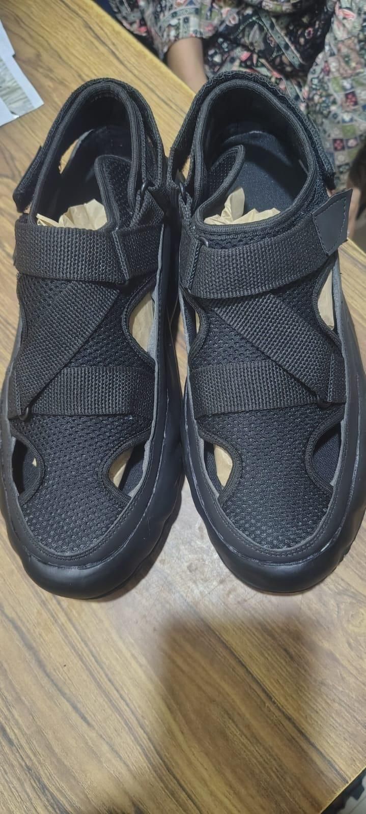 Men's Breathable Closed Toe Casual Sandals | Comfortable Synthetic Outdoor Slip-Resistant Rubber Sole Footwear