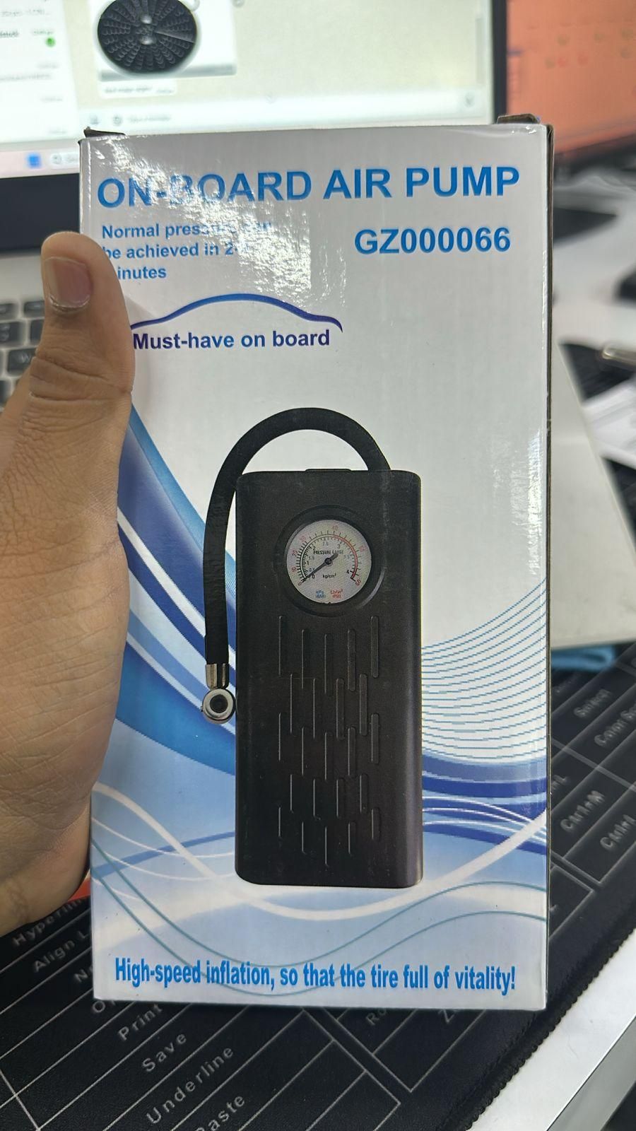 Portable Air Compressor Tire Inflator – Automatic Battery Powered Car & Bike Tyre Pump | Fast Inflation, Compact & Lightweight (440g)