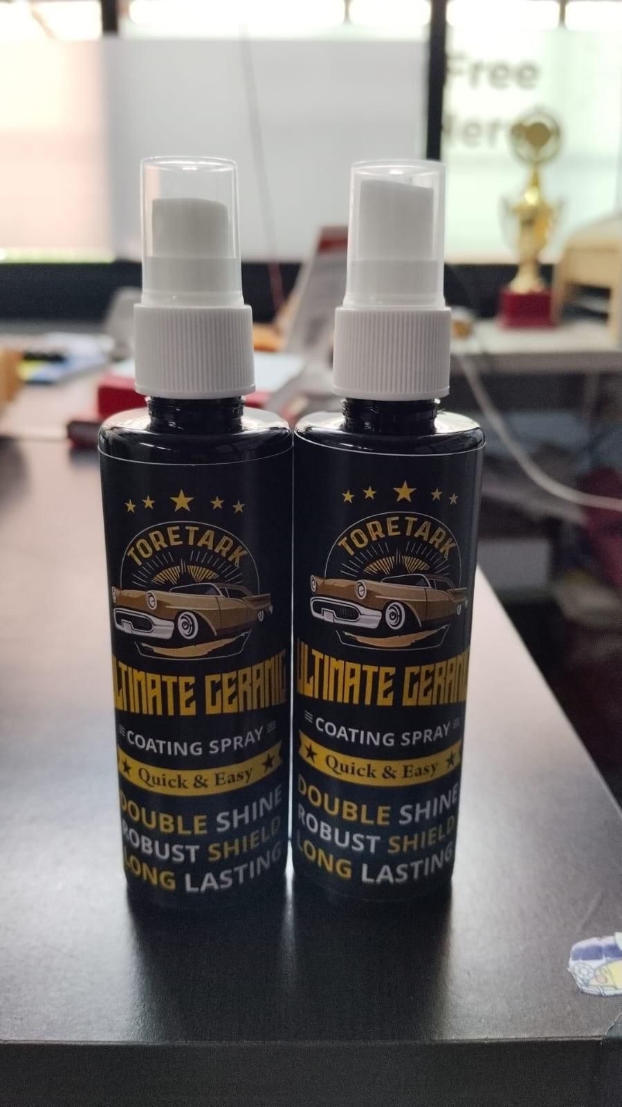 Ultimate Ceramic Coating Spray (Pack of 2) โ Nano Car Paint Protection & Shine | Long Lasting Waterproof Car Wax