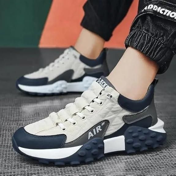 Men’s Korean Style High Top Fashion Casual Shoes | Black Synthetic Lace-Up Boots with PU Sole | Stylish Streetwear Sneakers for Men