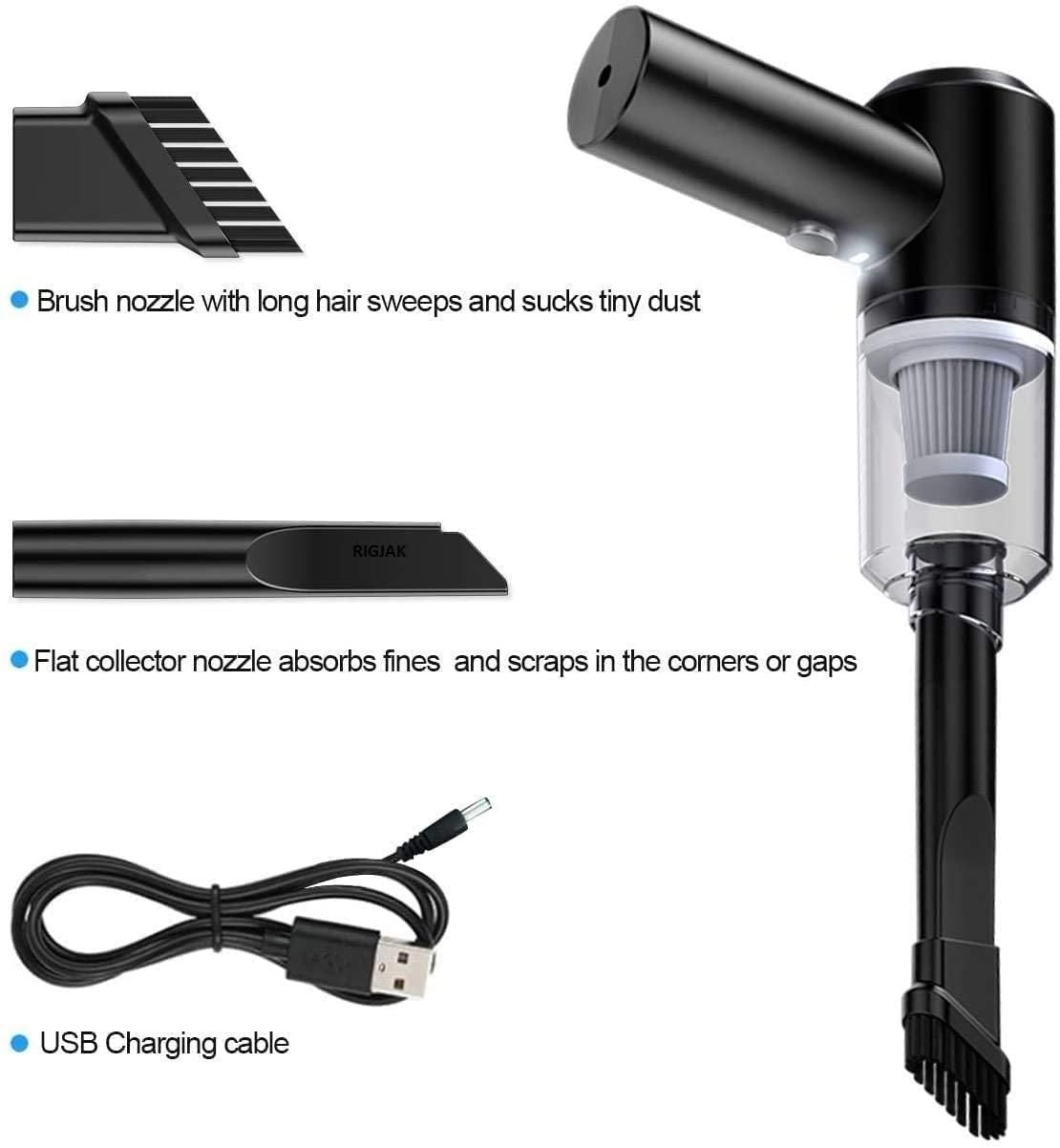 Portable Air Duster & Wireless Vacuum Cleaner 2-in-1 | Cordless, Rechargeable, High-Power Mini Cleaner for Car, Home & Electronics