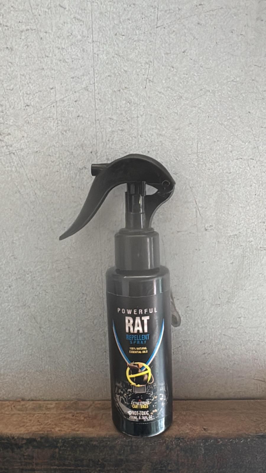 Rat Repellent Spray for Car & Bike – 200ml | Anti-Rodent Protection | Long-Lasting Formula for Engine, Wires & Dashboard | Safe & Effective Spray