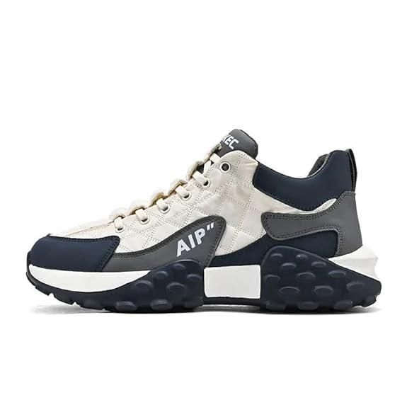 Men’s Korean Style High Top Fashion Casual Shoes | Black Synthetic Lace-Up Boots with PU Sole | Stylish Streetwear Sneakers for Men