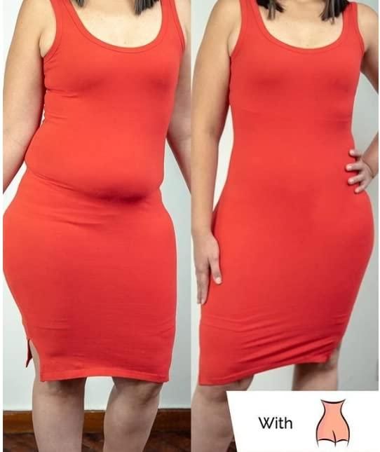 4-in-1 Women’s Slim Shape Wear – Quick Tummy, Back, Thigh & Hip Shaper, Seamless Tummy Tucker, Black, S-XXL