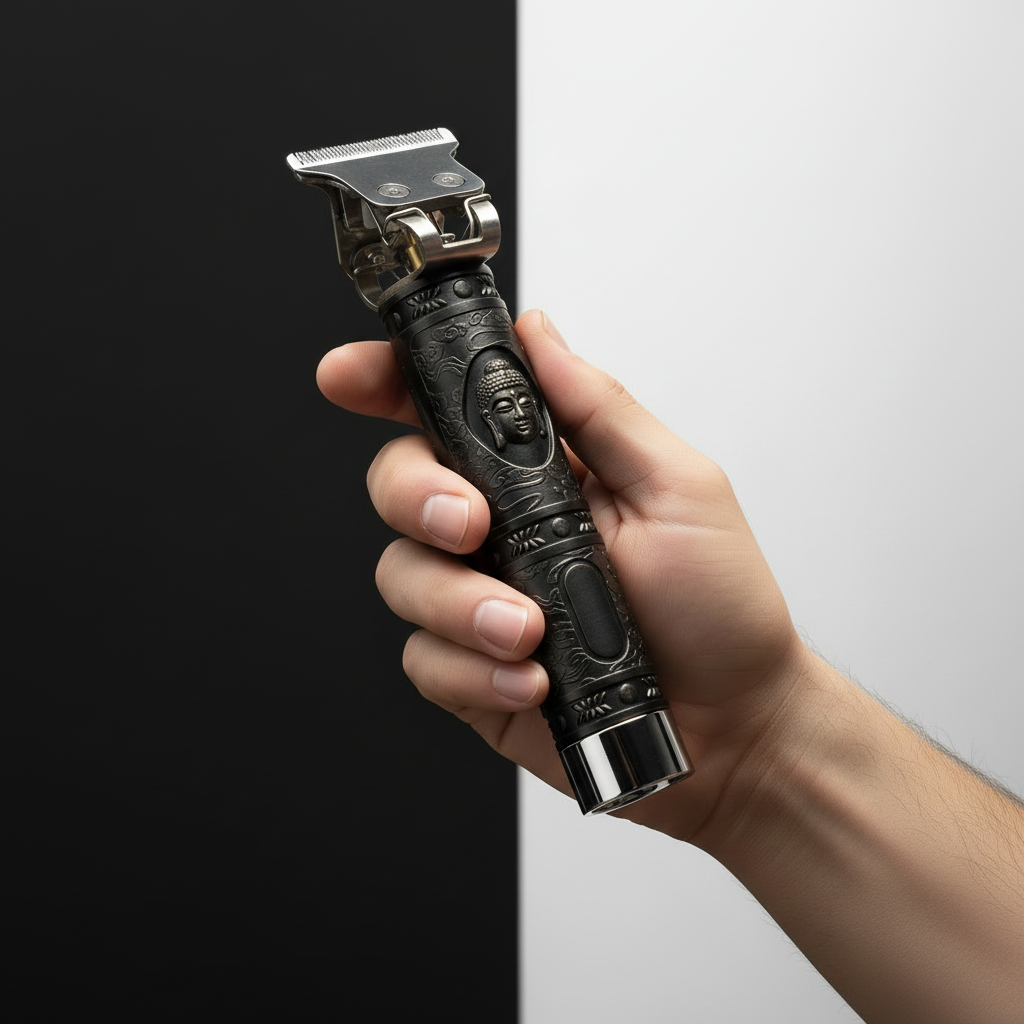 Professional Rechargeable Hair & Beard Trimmer for Men - Electric Grooming Kit