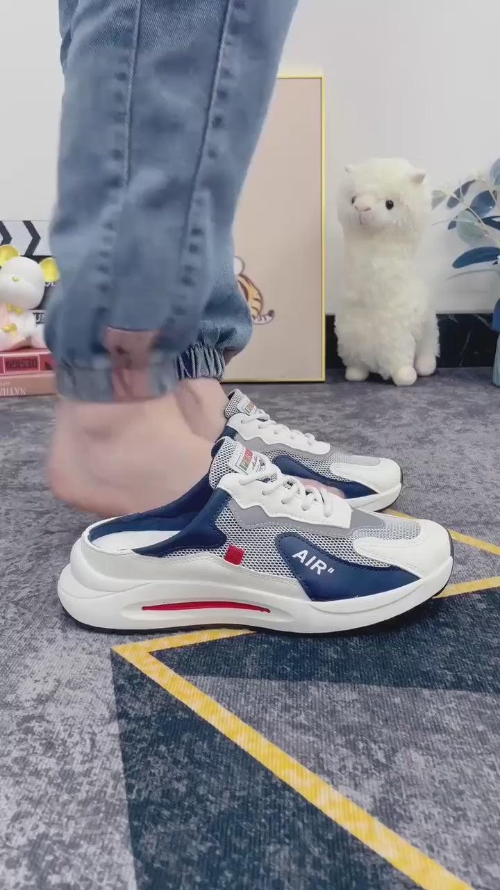 Men’s White-Grey Casual Sneakers – Stylish Daily Wear Lace-Up Shoes | Lightweight Synthetic Sole | Comfortable Everyday Footwear