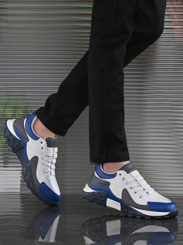 White Sneaker Shoes - Comfortable Casual Footwear for Men