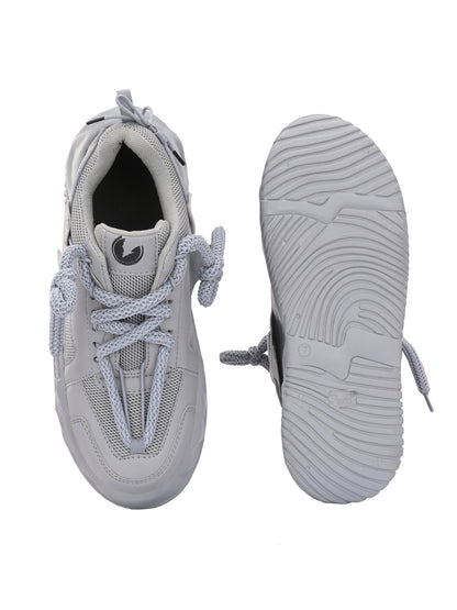 Premium Grey Sport Shoes - Lightweight Athletic Footwear for Men