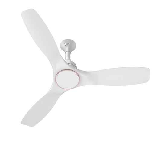 Orient Electric 1200mm Aerosense BLDC Ceiling Fan with Remote | BEE 5-star rated Energy Saving Fan | 5-year warranty by Orient | White, pack of 1