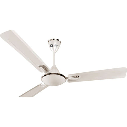 1200 mm Proton BLDC Orient Fans with Remote |BEE 5-star rated | Saves up to 50% on electricity bills | 3 year warranty by Orient Pearl Metallic White Gratia