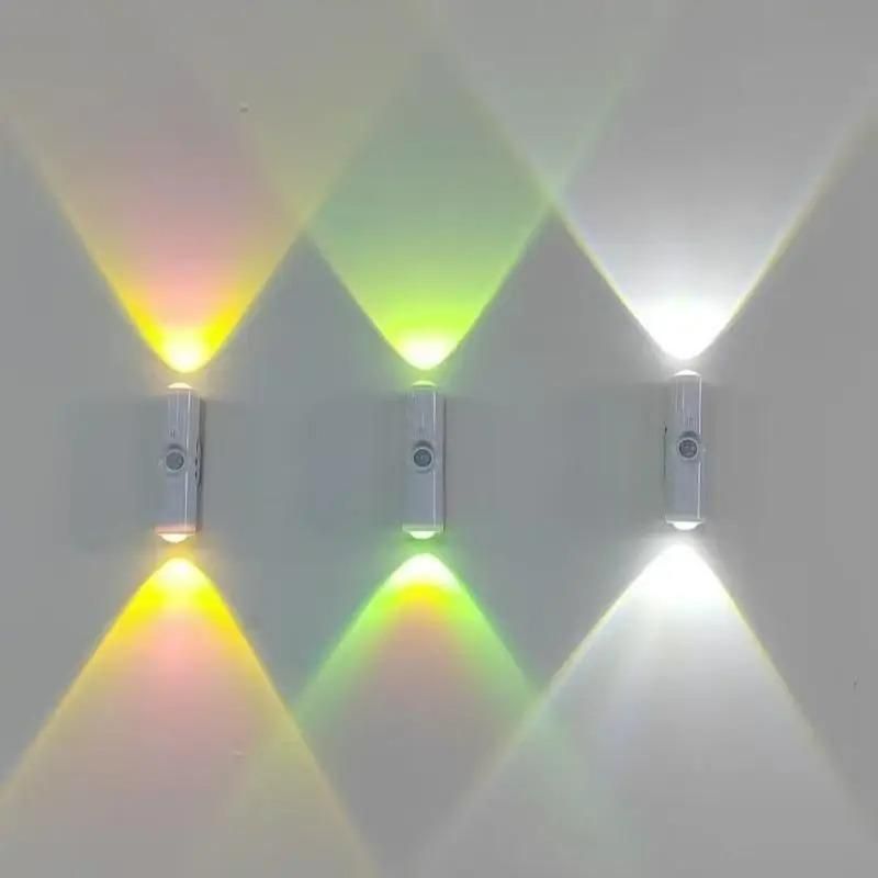 USB Rechargeable Sensor LED Wall Light - Hill Shape Up & Down Lighting
