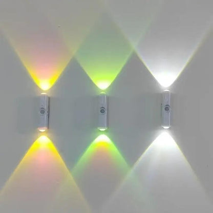 USB Rechargeable Sensor LED Wall Light - Hill Shape Up & Down Lighting