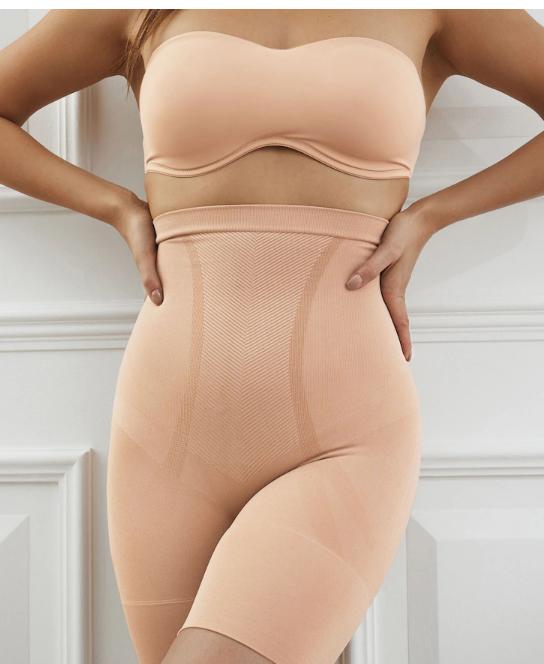 High Waist Tummy Tucker Shapewear for Women - Anti-Rolling Seamless Body Shaper