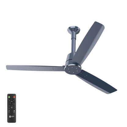 1200 mm Proton BLDC Orient Fans with Remote |BEE 5-star rated | Saves up to 50% on electricity bills | 3 year warranty by Orient Steel Blue Proton