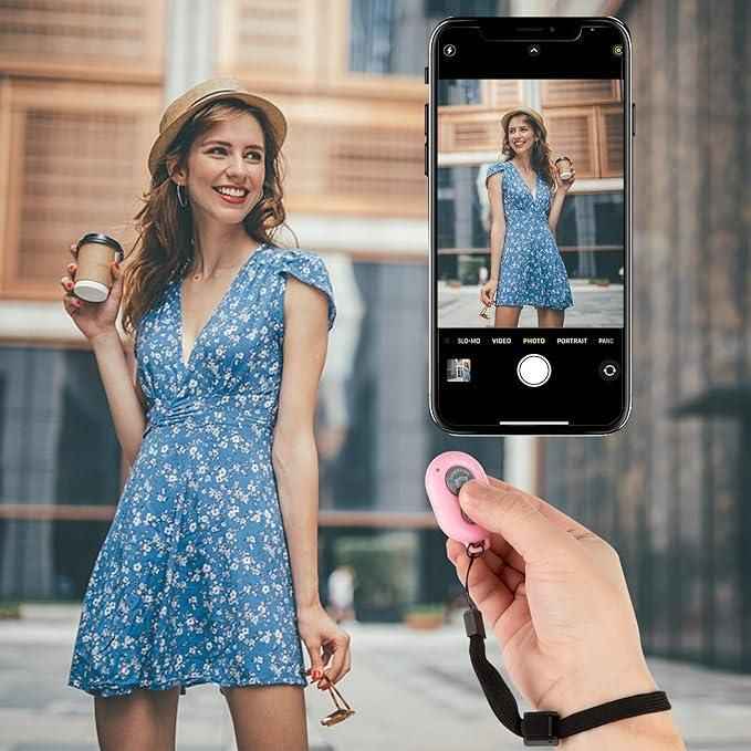 Bluetooth Camera Remote Shutter - Wireless Selfie Remote Control