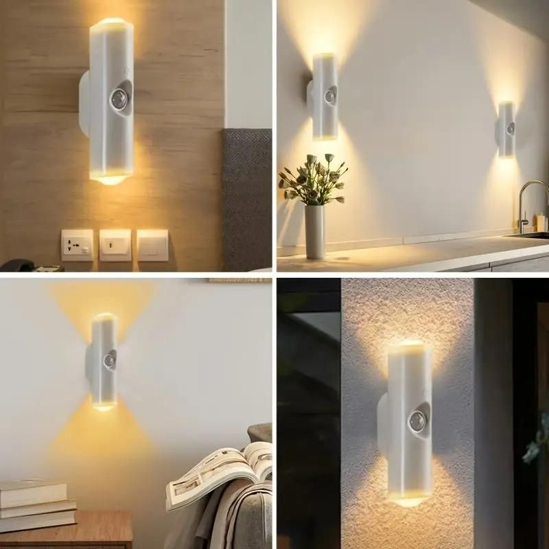 USB Rechargeable Sensor LED Wall Light - Hill Shape Up & Down Lighting