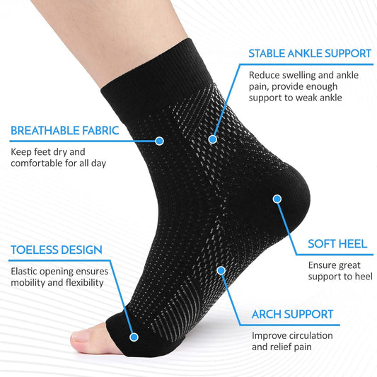 Arch Support Socks - Yoga & Sports Heel Protection 1. Swelling Arch Heel Socks yoga sport protect SOCKS