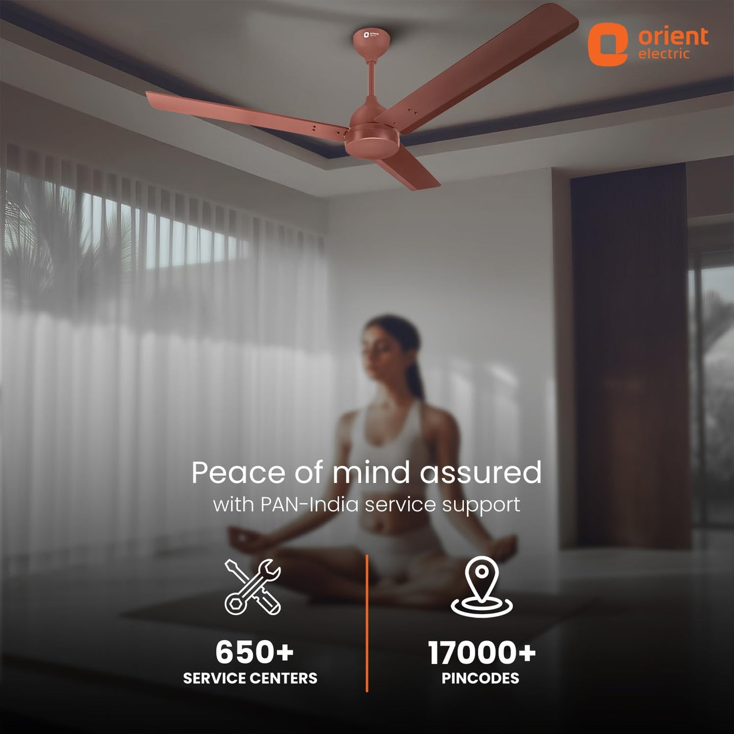 Orient Electric Newly launched 1200 mm Uno BLDC | BLDC energy saving ceiling fan with Remote |BEE 5-star rated | Saves up to 50% on electricity bills | 3-year warranty by Orient | Matt Brown