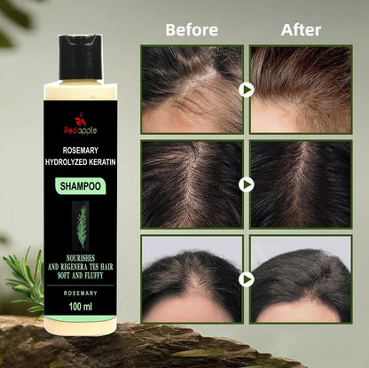 Rosemary Hydrolyzed Keratin Shampoo - Hair Repair & Strengthening Treatment 100ml