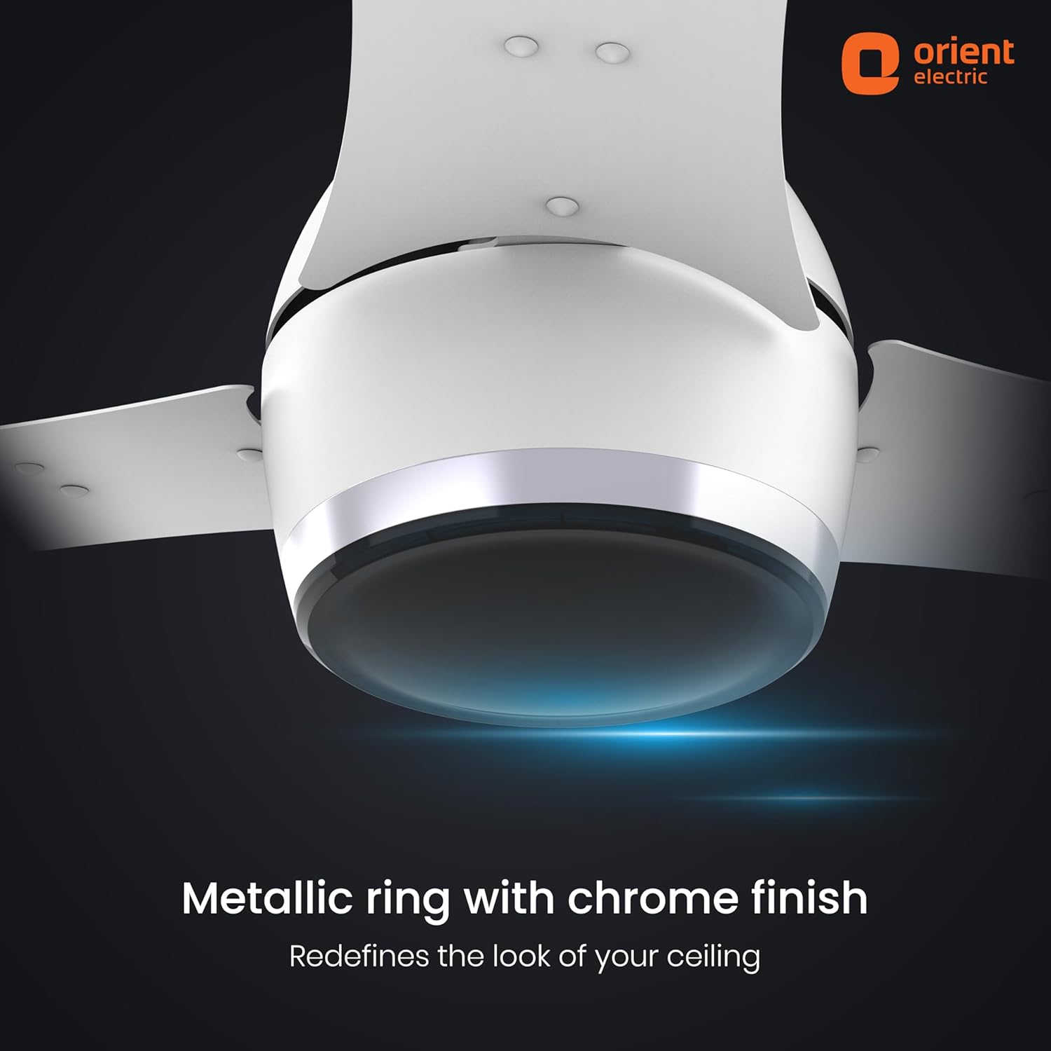 Orient Electric Newly Launched 1200 mm Aeon BLDC PRO,BEE 5-star rated, Anti-Dust Designer Ceiling fan with Remote & 5 yrs Warranty by Orient, Boost mode for High Air Delivery - Pixel White