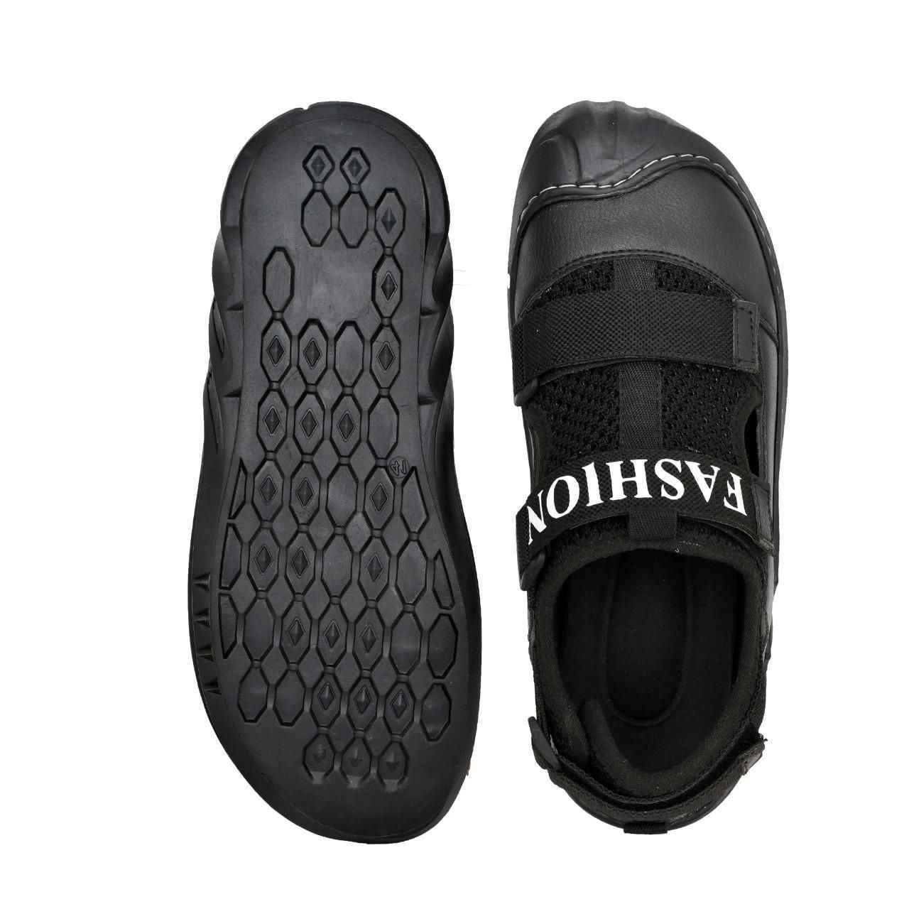 Men's Casual Dailywear Sandals - Comfortable EVA Sole Black Sandals