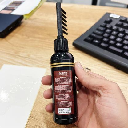 Revitalize Your Hair with Colorful Plant Hair Dye 100ml Comb Shampoo (Pack of 2)