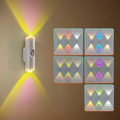USB Rechargeable Sensor LED Wall Light - Hill Shape Up & Down Lighting