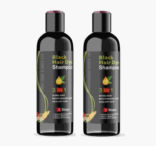 BD BLOSDREAM 3-in-1 Black Hair Shampoo - Natural Color Restoration (100ml Twin Pack)