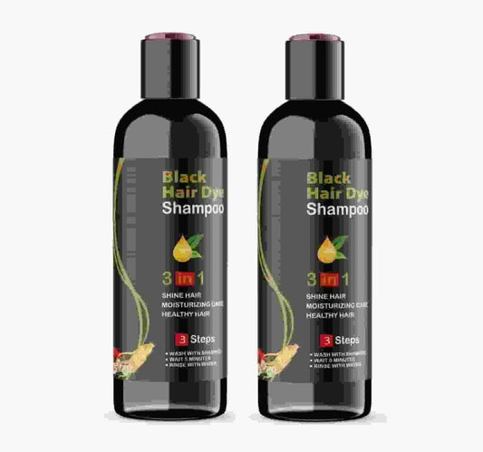 BD BLOSDREAM 3-in-1 Black Hair Shampoo - Natural Color Restoration (100ml Twin Pack)