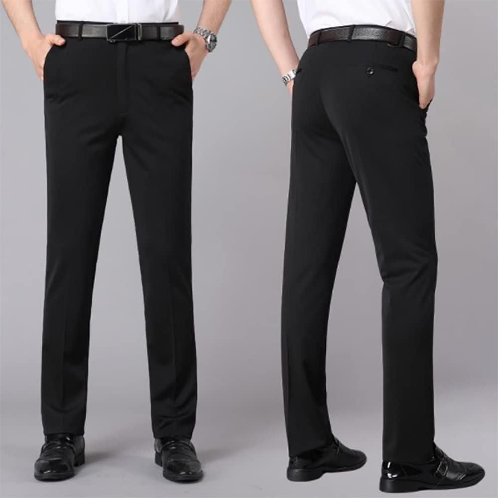 Men's High Elasticity Classic Pants - Comfortable Stretch Trousers (Pack of 3)
