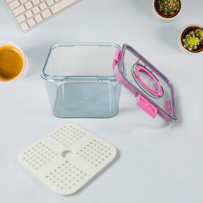 Premium 1400ml Clear Food Storage Container with Airtight Lid