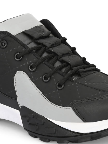 Black Sneakers for Men - Comfortable Casual Shoes with Cushioned Insole