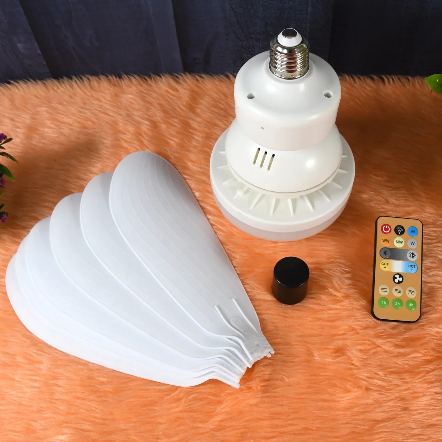 40W LED Ceiling Fan with Remote Control - Modern Energy-Efficient Cooling