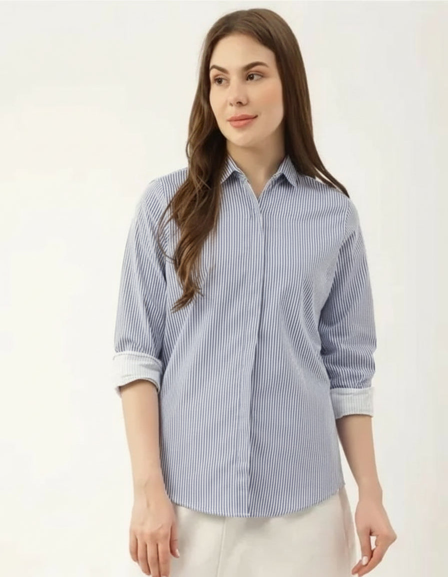 Women's Cotton Oversized Fit Shirt - Comfortable & Stylish Casual Wear