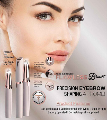 Flawless Eyebrow Trimmer for Women - Precision Hair Removal Tool