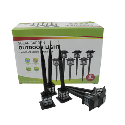 6-Pack Solar Pathway Lights – Waterproof LED Landscape Lighting for Yard & Garden