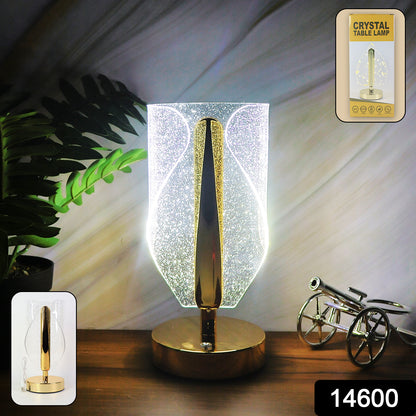 Luxury Crystal Table Lamp with USB Charging – LED Decorative Lamp ( 1pcs)